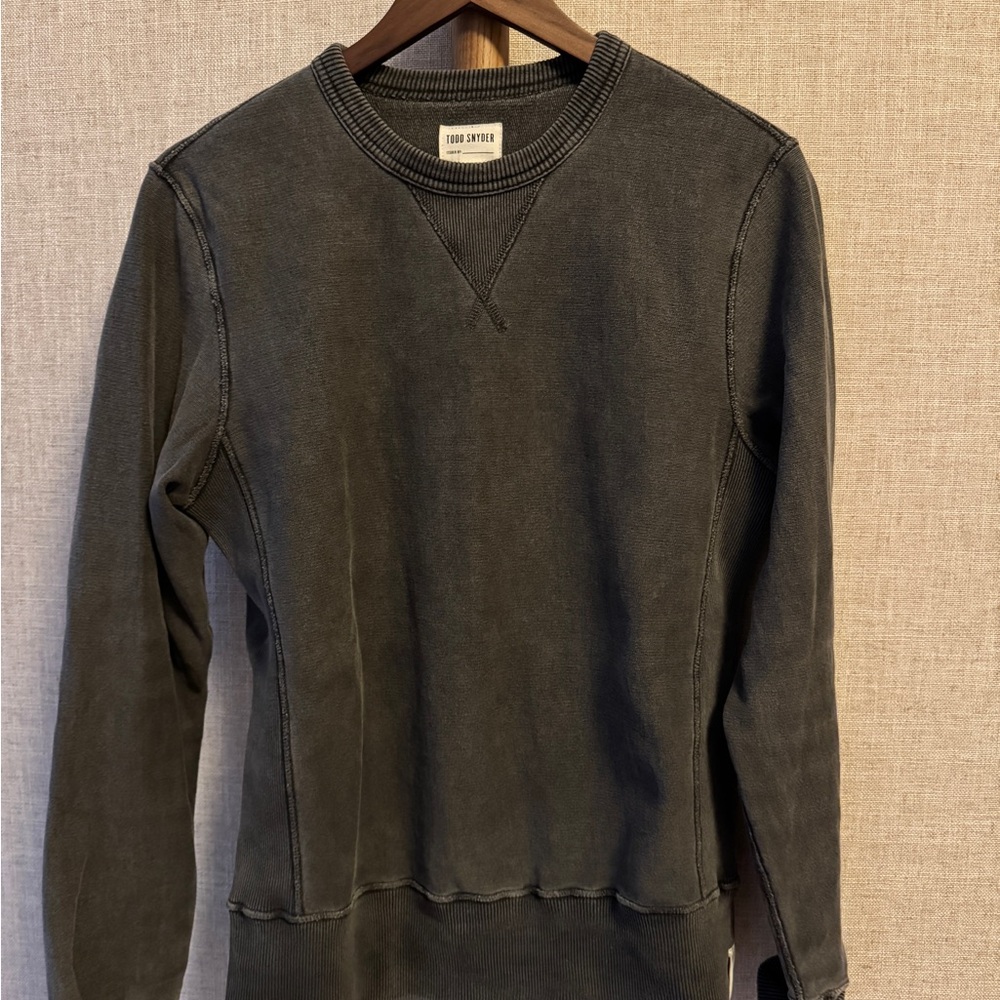 Todd Snyder Men's Black Sweatshirt